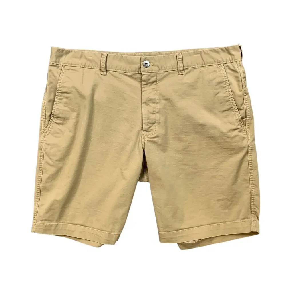 The North Face Shorts Mens 38 Scone Beige Cotton Stretch Chino Flat Front 10 in